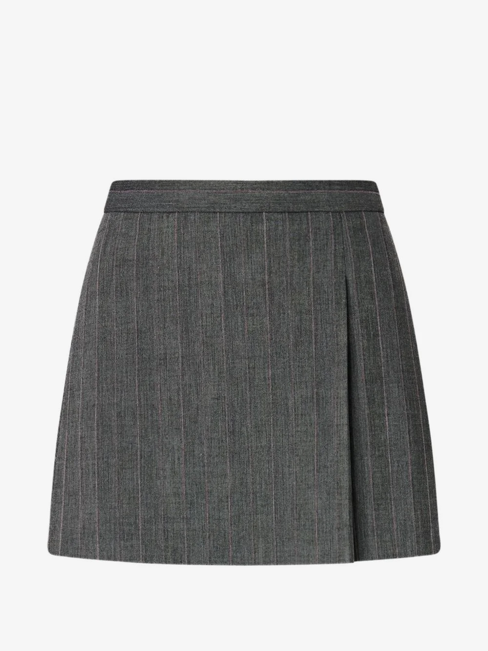 pinstripe pleated mini skirt - 1