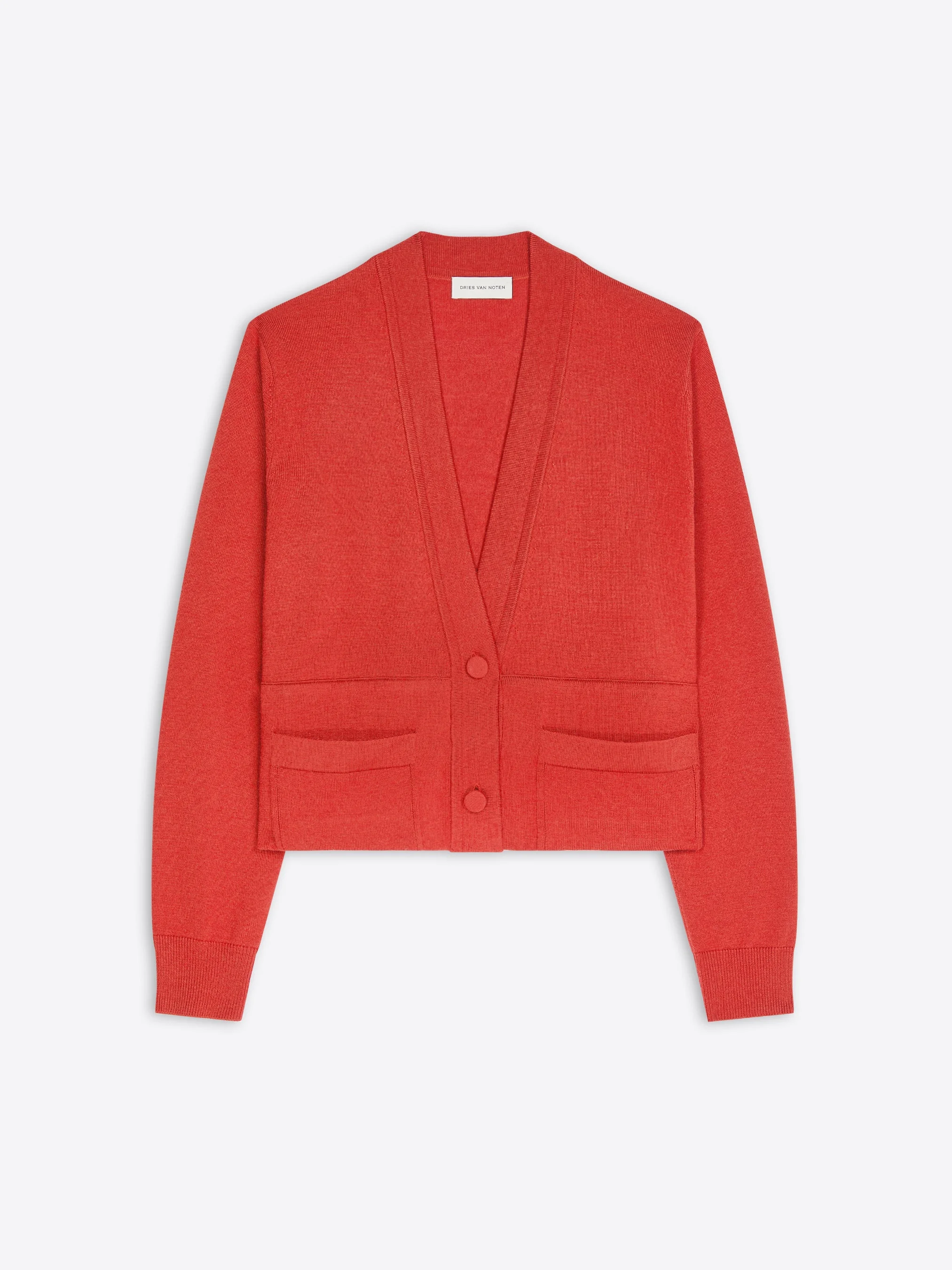 CROPPED WOOL CARDIGAN - 1