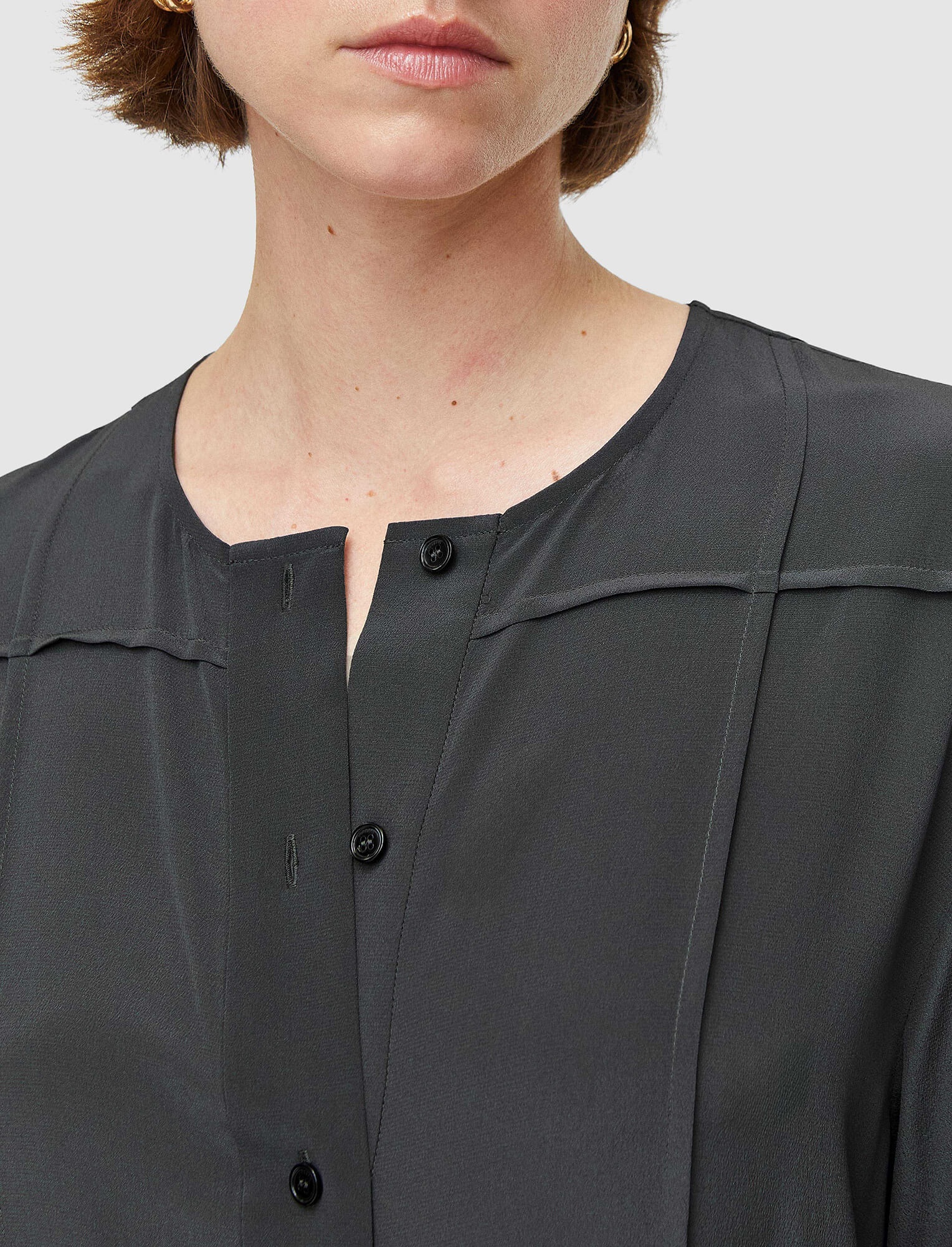 Silk Crepe de Soie Helene Dress - 5