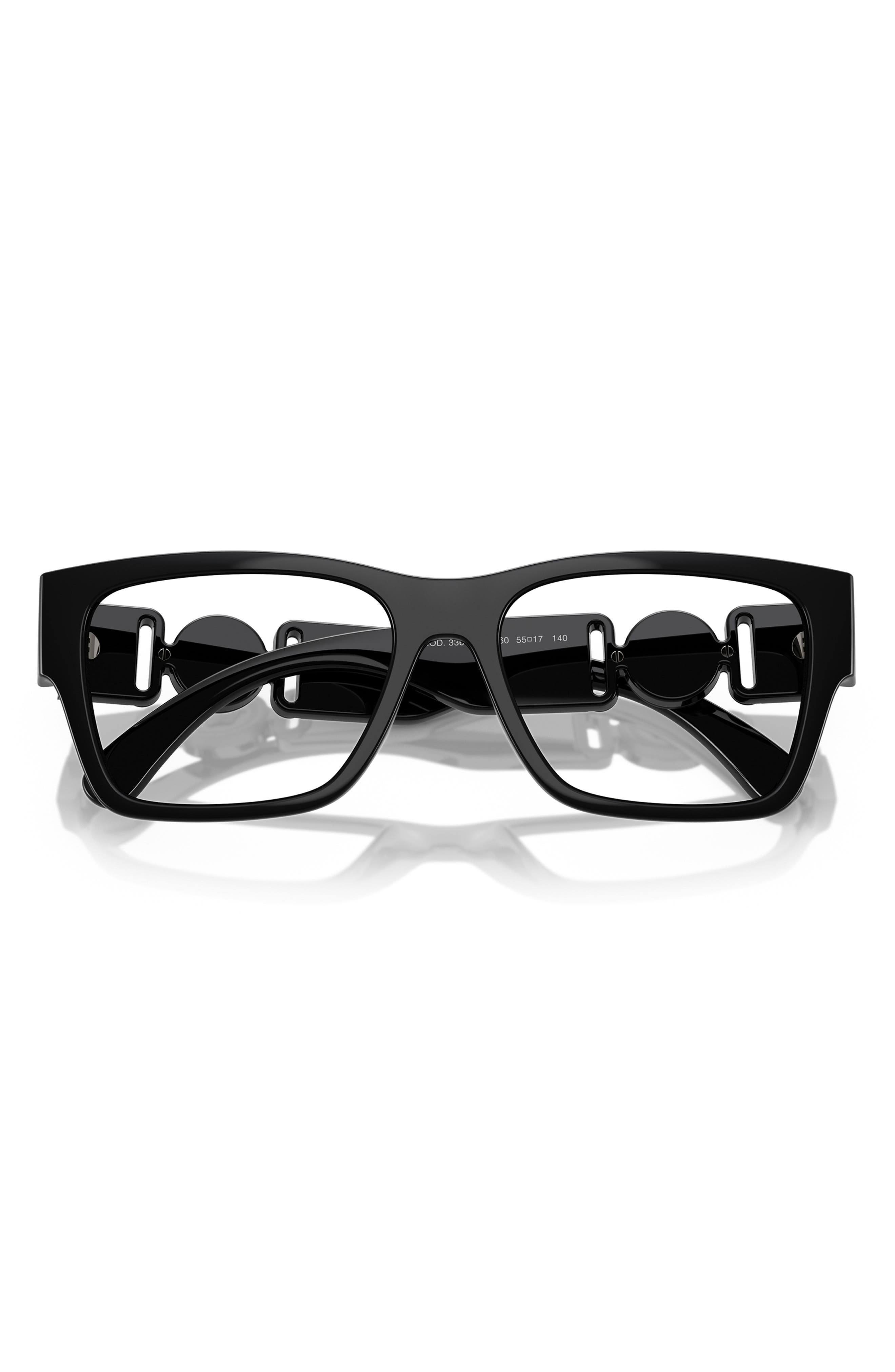 Versace 55mm Pillow Optical Glasses in Black at Nordstrom - 4