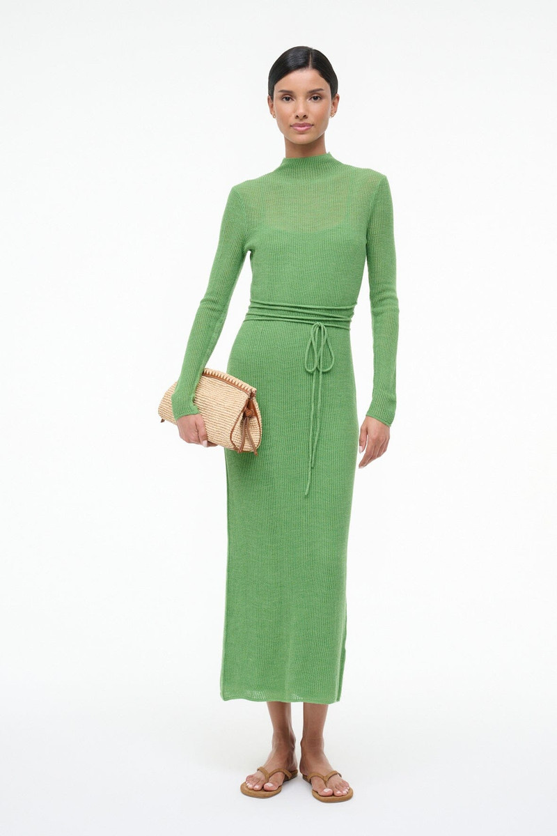 STAUD MARIANNE DRESS LEAF 7