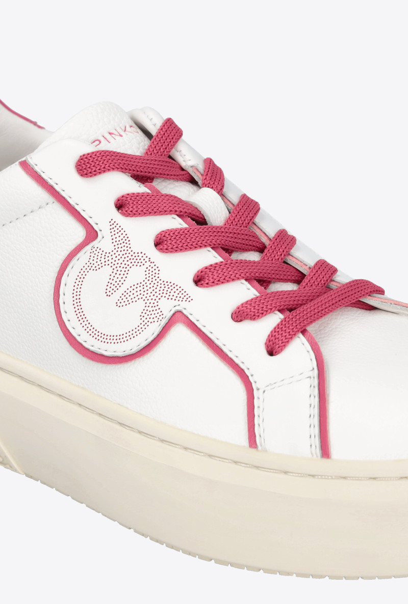 LEATHER SNEAKERS WITH CONTRASTING DETAILS 4