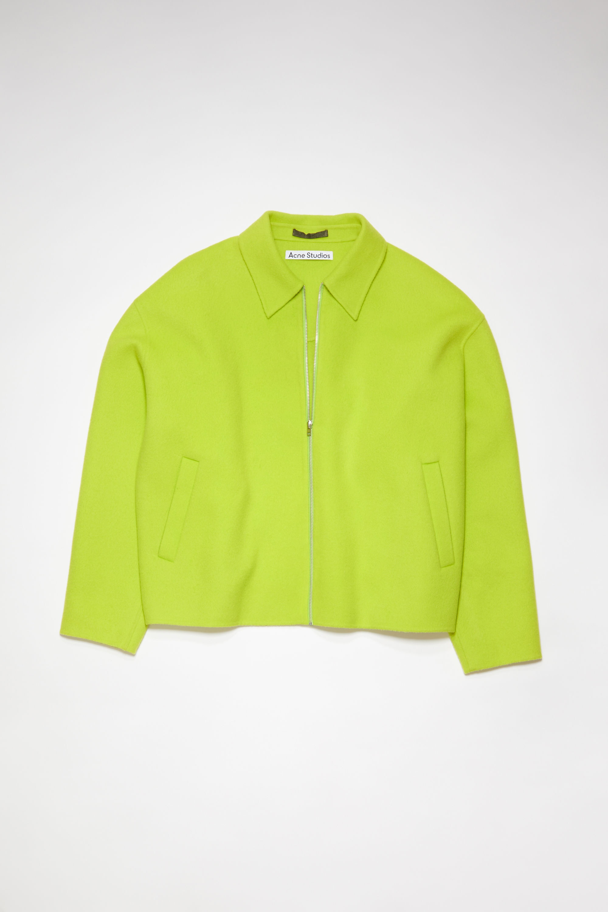 Acne Studios Wool jacket - Lime green | REVERSIBLE