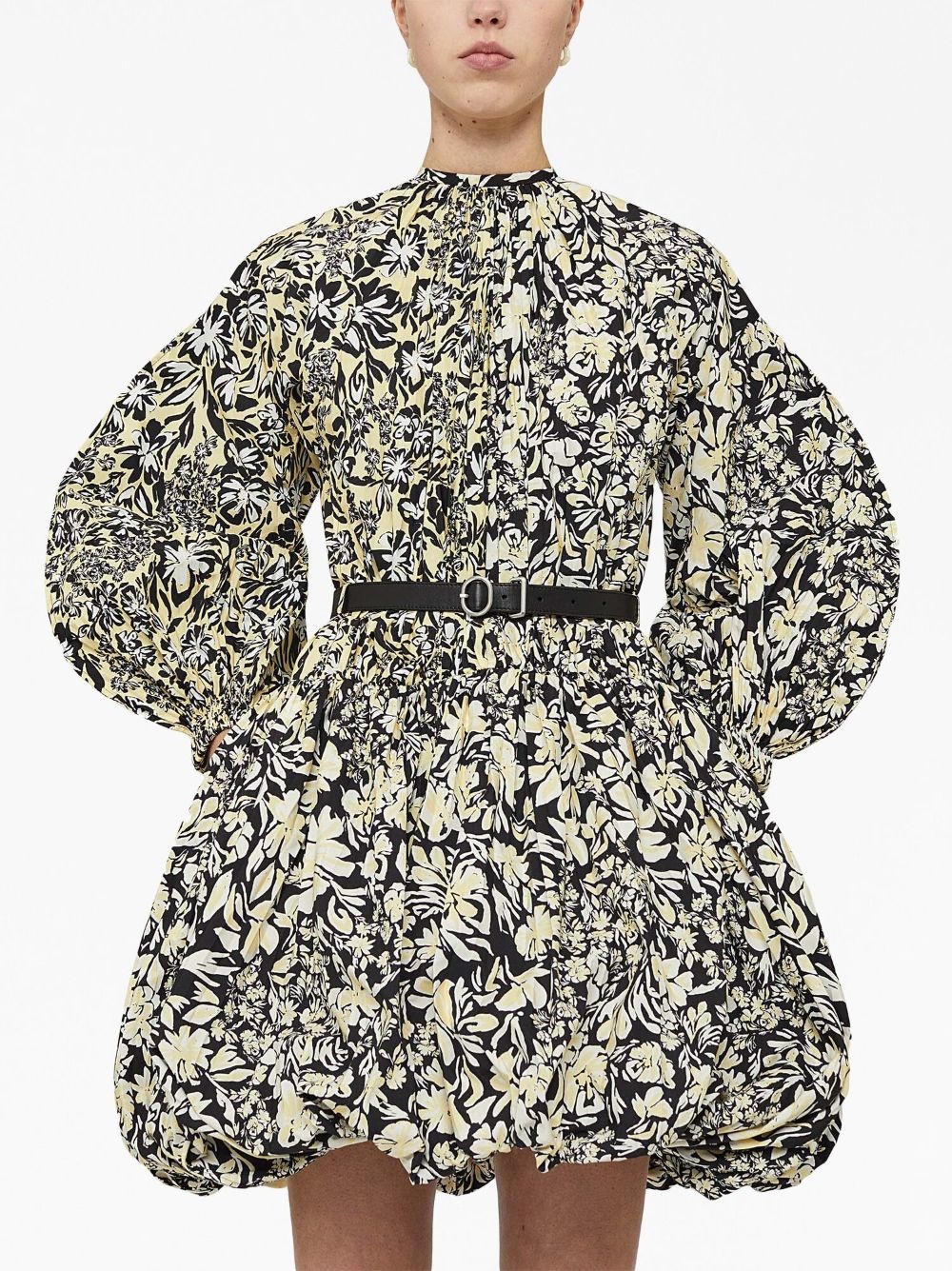 floral-print puffball dress - 5
