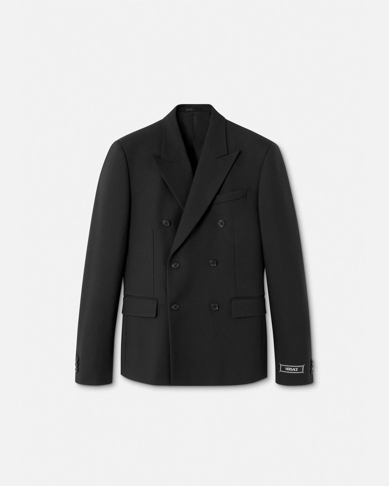 Wool Double-Breasted Blazer - 1