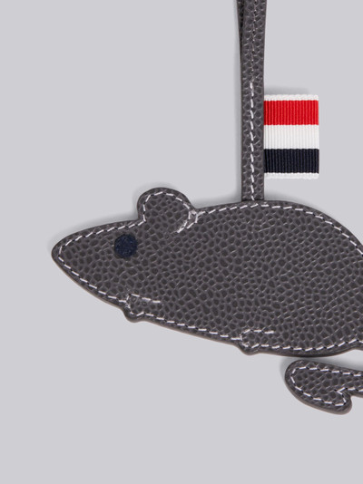 Thom Browne Medium Grey Pebbled Calfskin Mouse Charm outlook