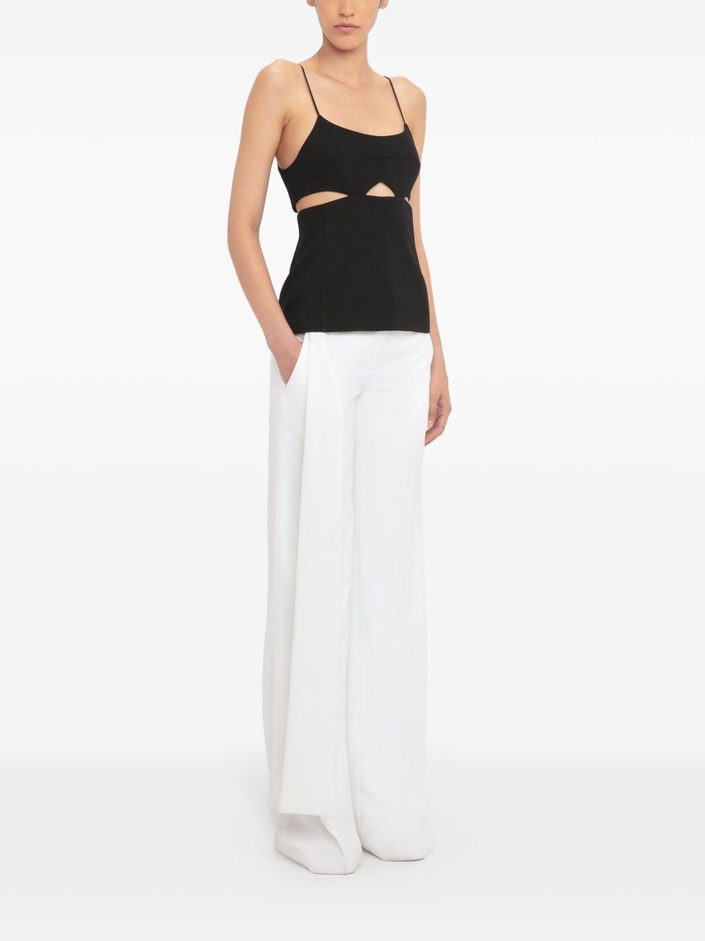 cut-out tank top - 3