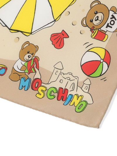 Moschino Teddy Bear silk scarf outlook