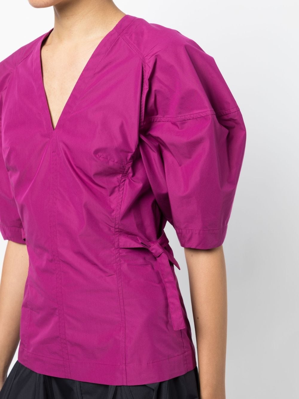 V-neck short-sleeve top - 5