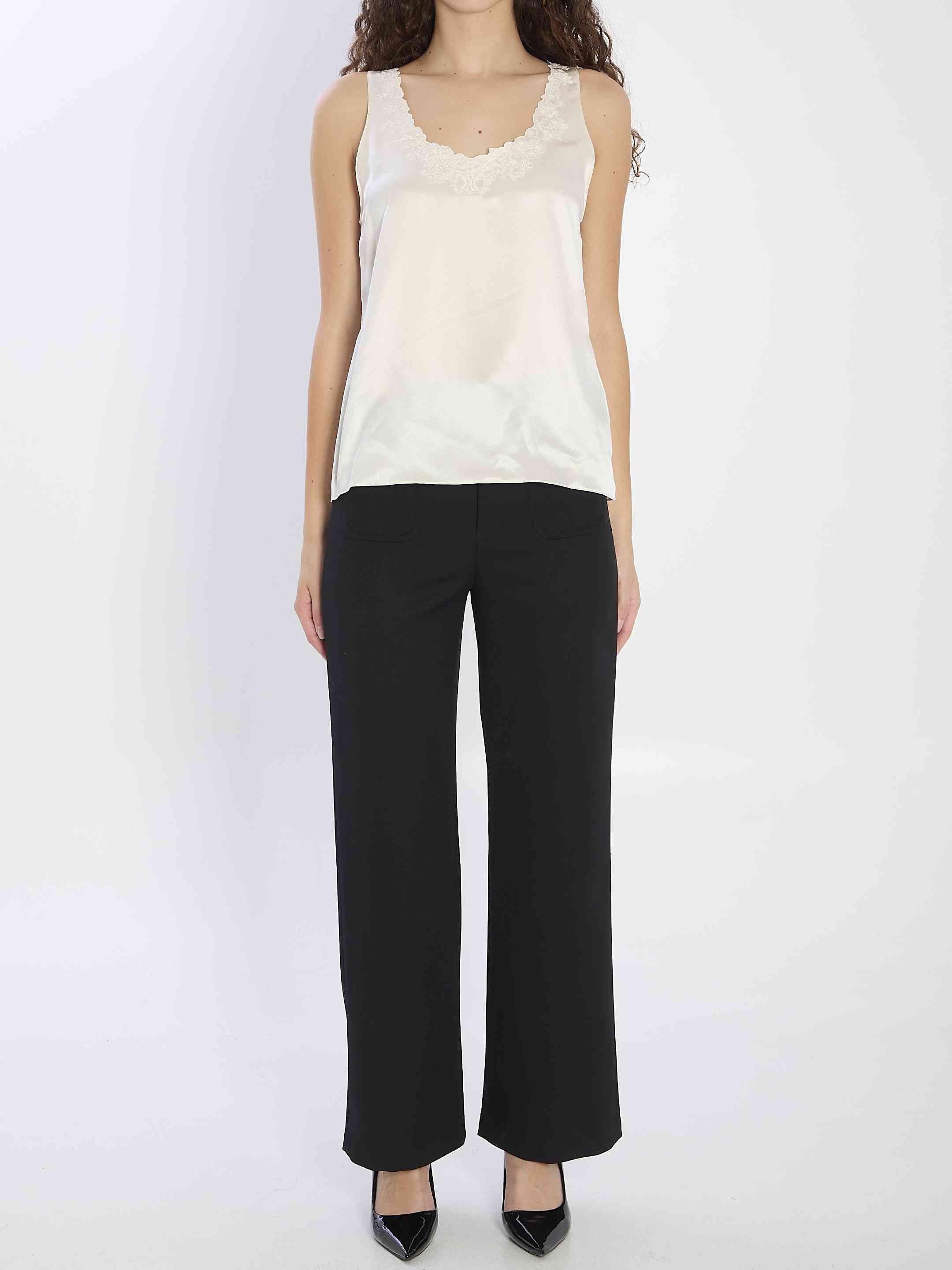 Celine Women Brode Triomphe Lingerie Top - 5