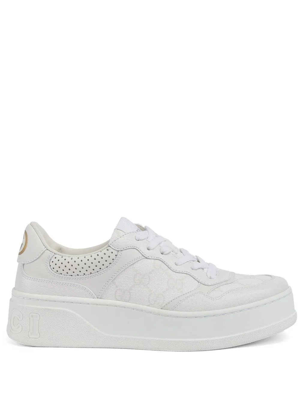 Chunky B leather sneakers - 1