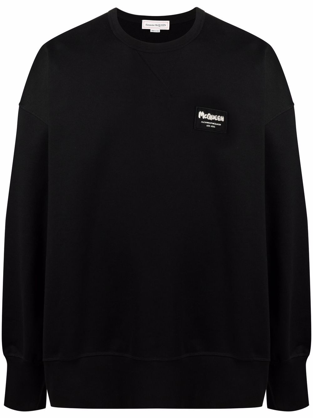 logo-patch sweatshirt - 2
