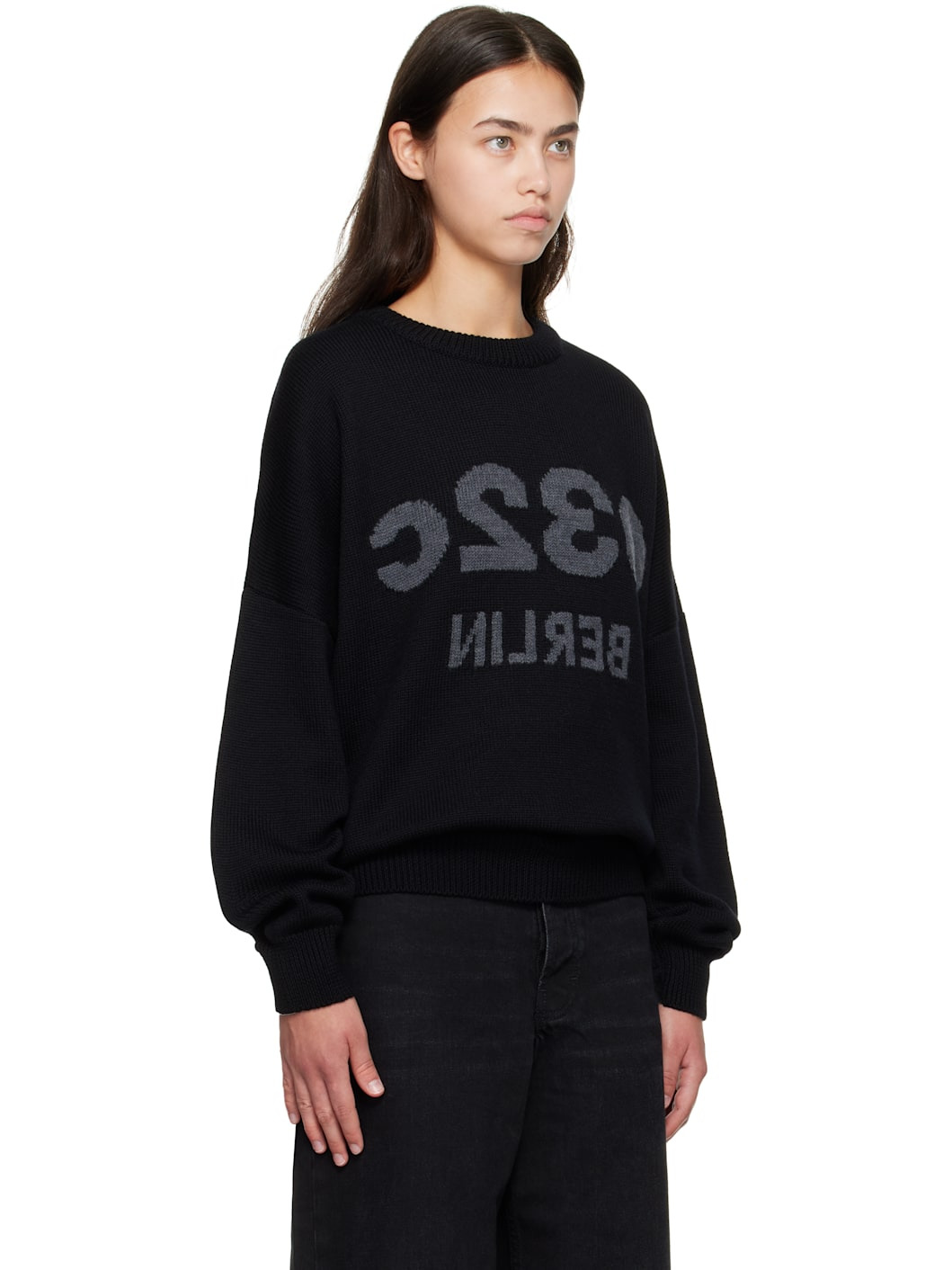 Black Selfie Sweater - 2