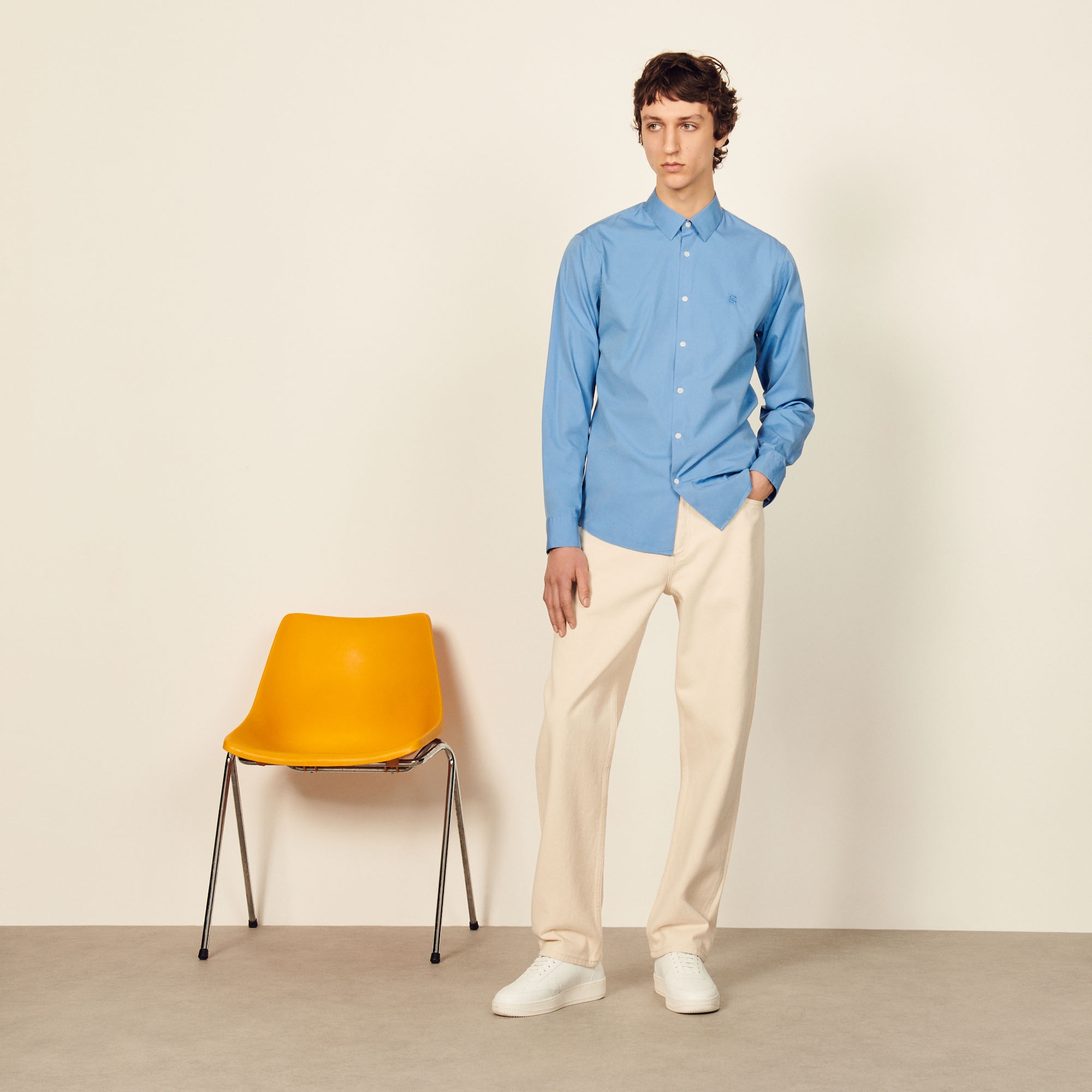 Cotton shirt with signature embroidery - 2