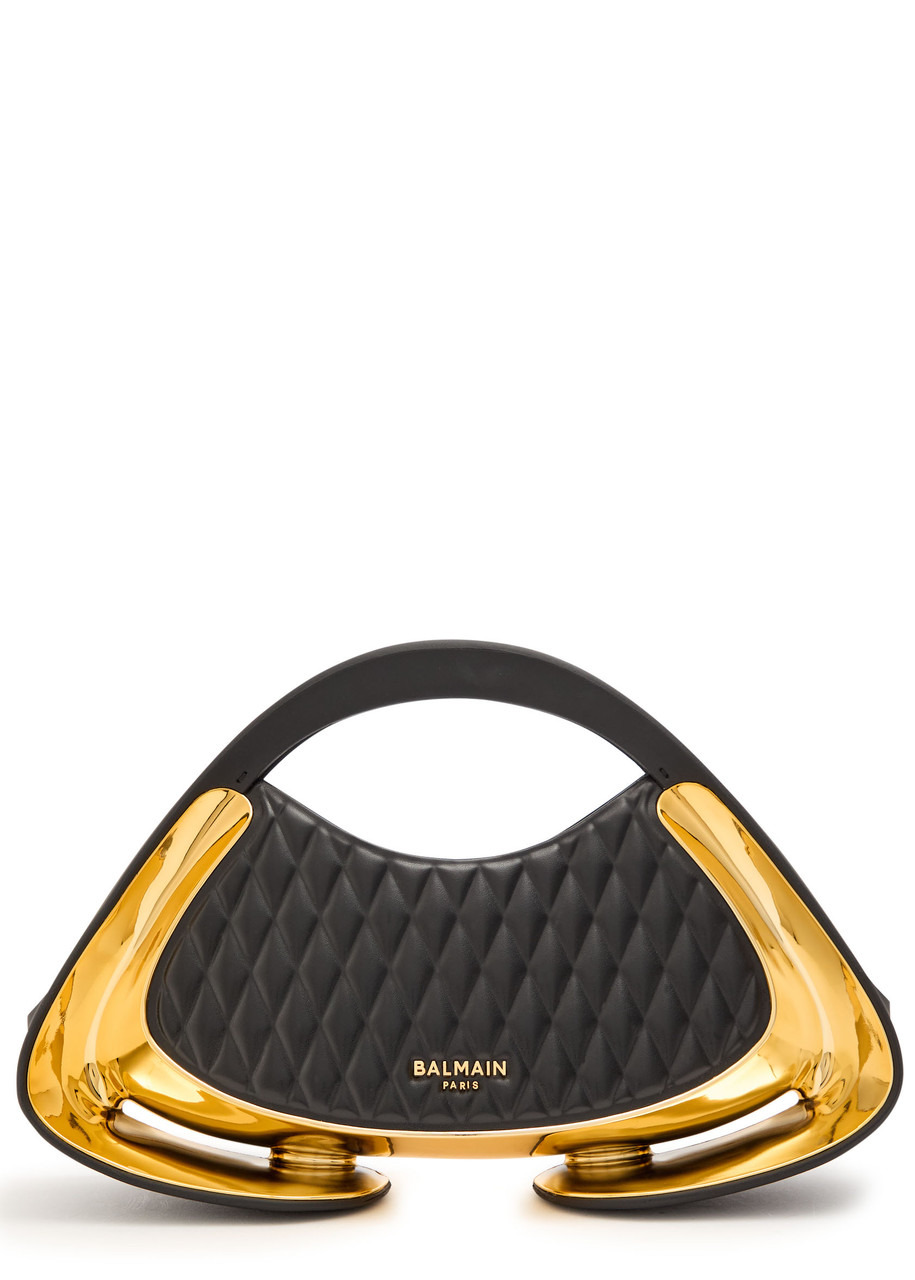 Balmain Jolie Madame Medium Quilted Faux Leather top Handle bag - 1