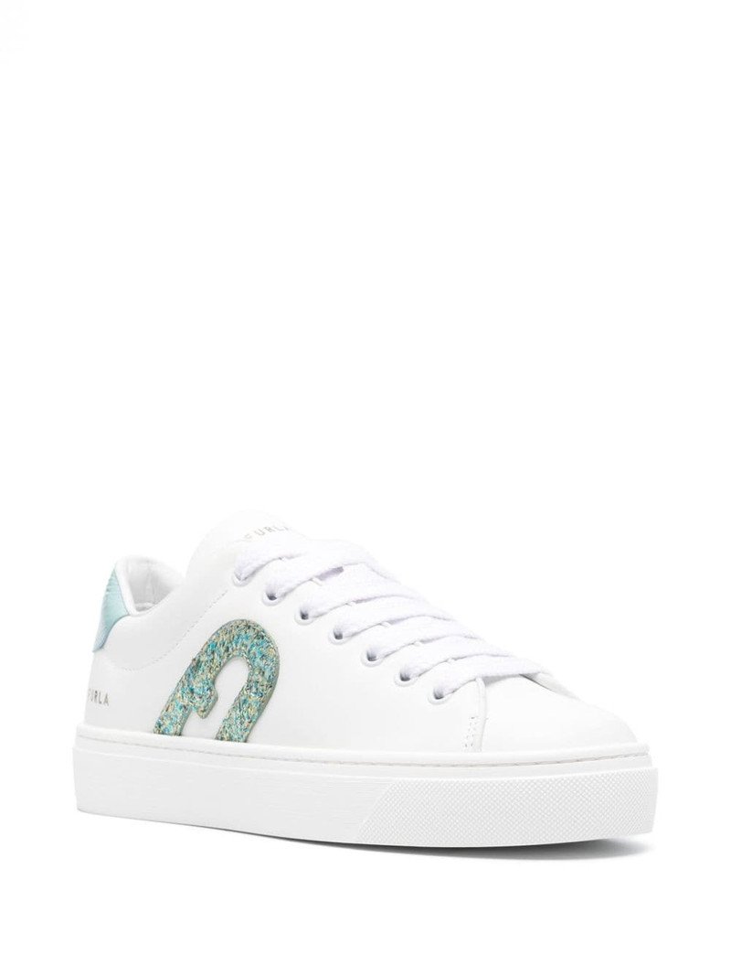 FURLA Joy leather sneakers outlook
