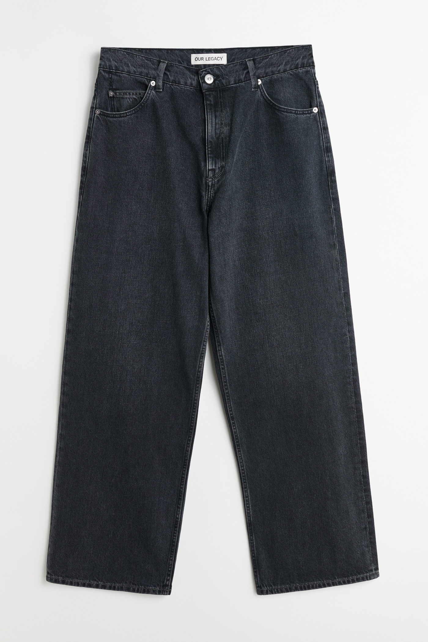 Vast Cut Washed Black Denim - 1