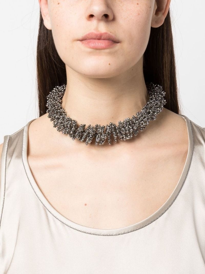 oversized beaded necklace - 2