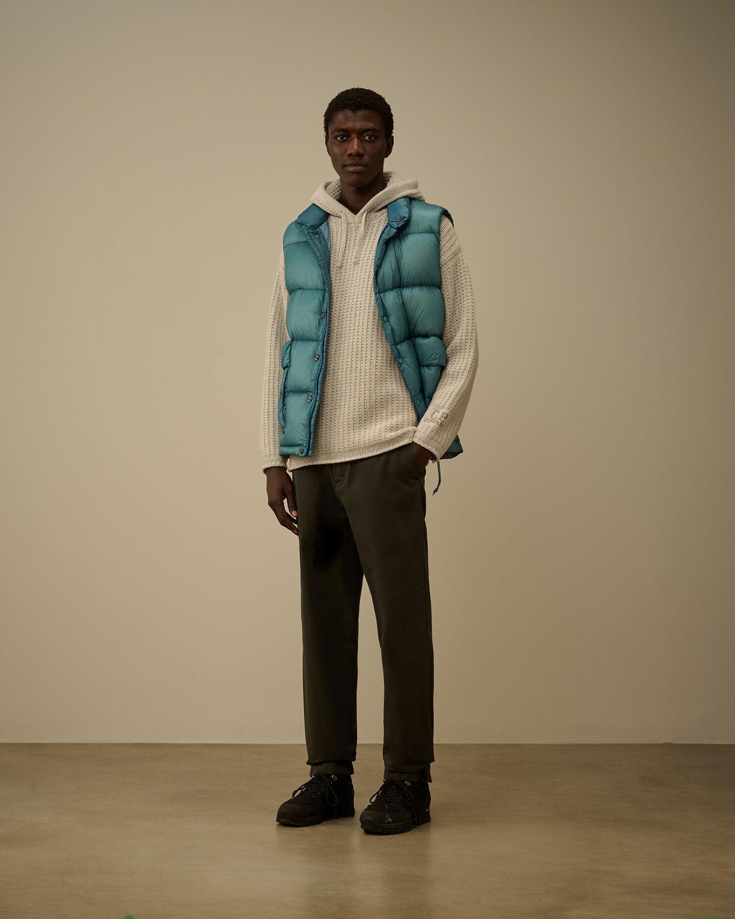 Lambswool GRS Boxy Hooded Sweater - 2