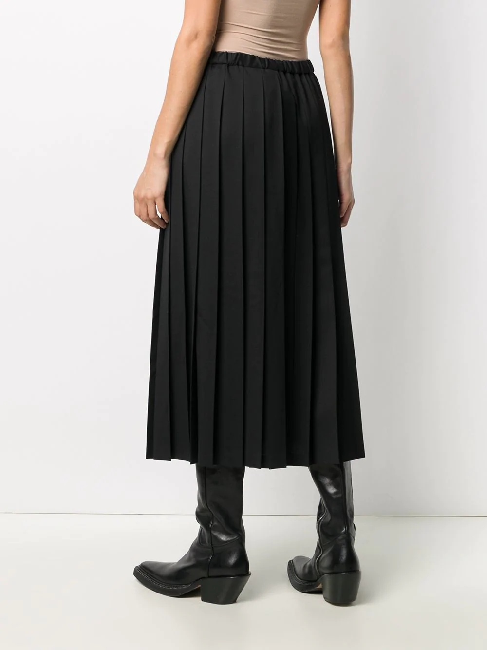 pleated midi skirt - 4