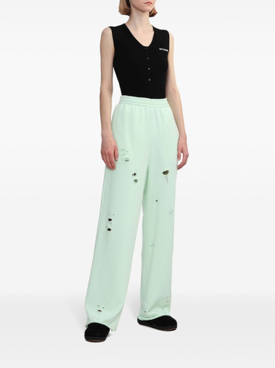We11done distressed track pants outlook