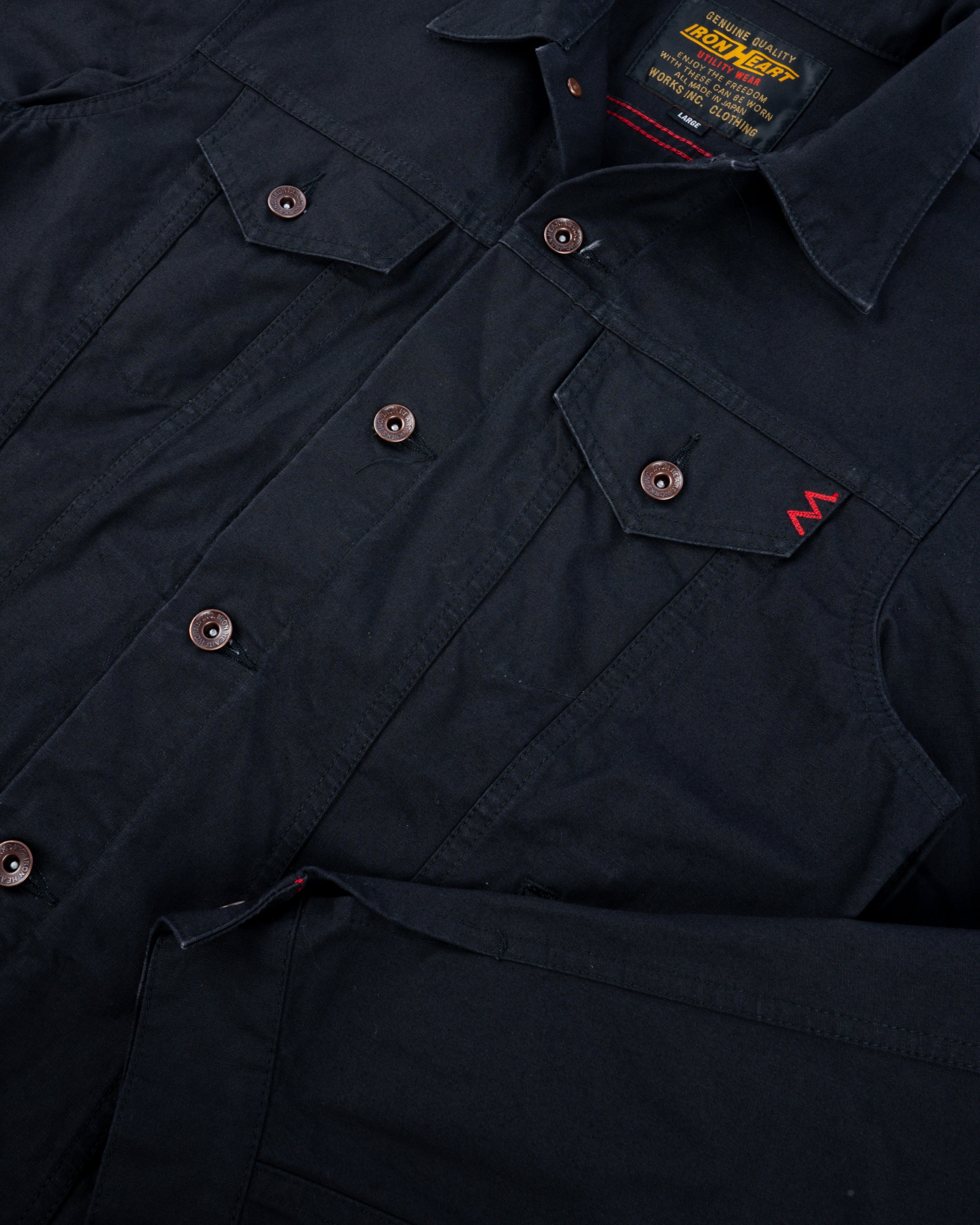 9OZ CANVAS TYPE III JACKET - BLACK - 10