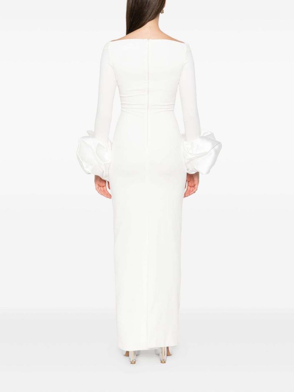 Talia ruffle-cuff maxi dress - 4