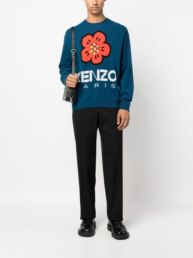 KENZO Boke Flower intarsia-knit jumper outlook