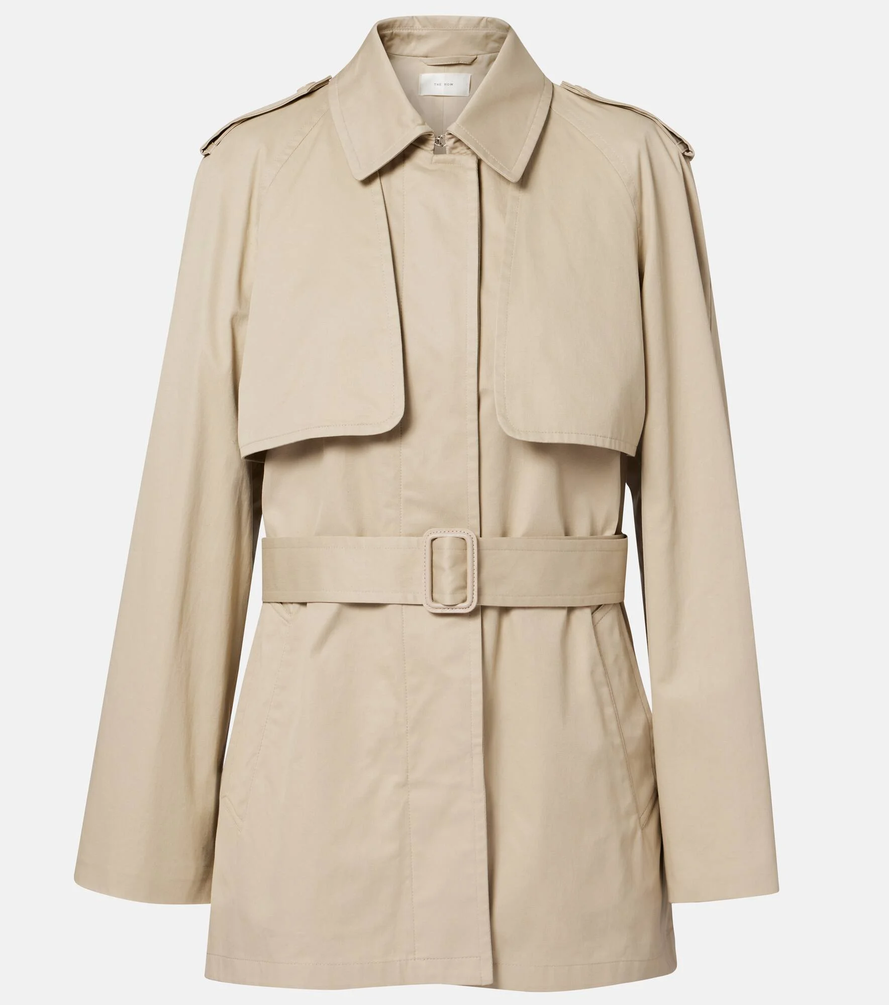 Tavoris belted cotton gabardine jacket - 1