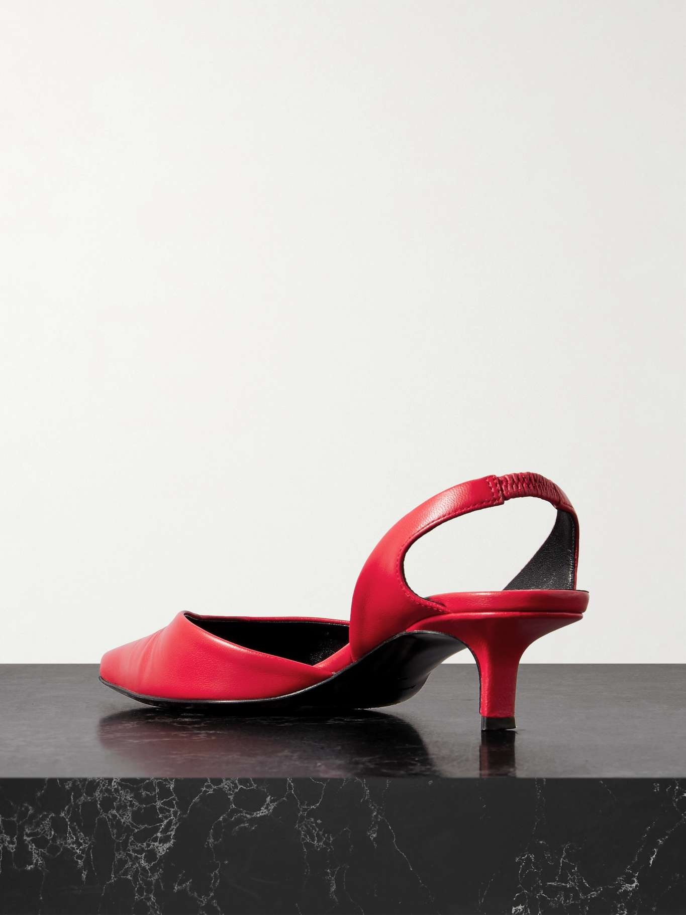 Akila leather slingback pumps Red - 3