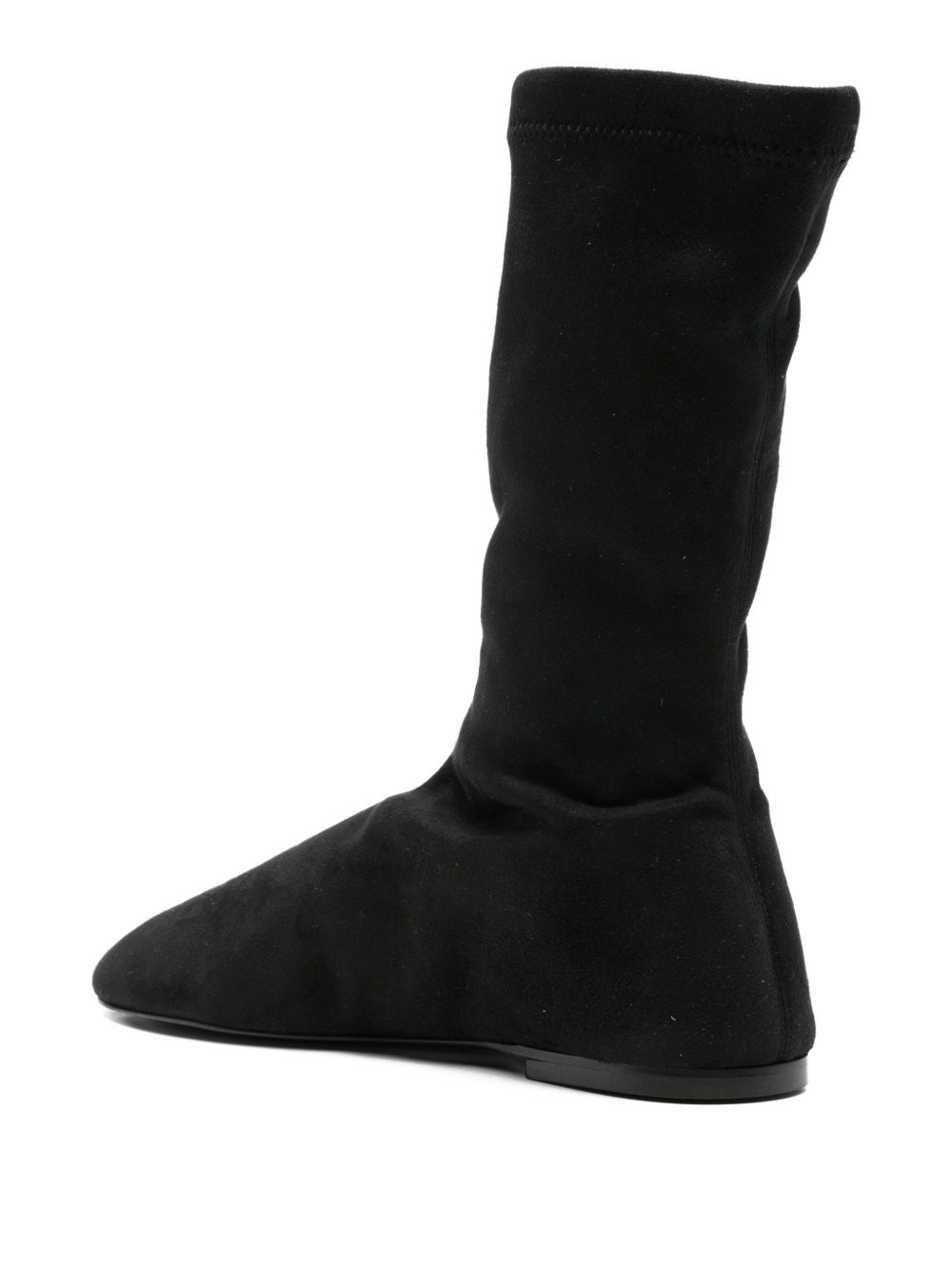 sock-fit calf leather boots - 3