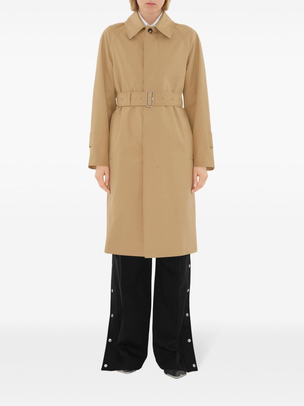 long gabardine car coat - 2