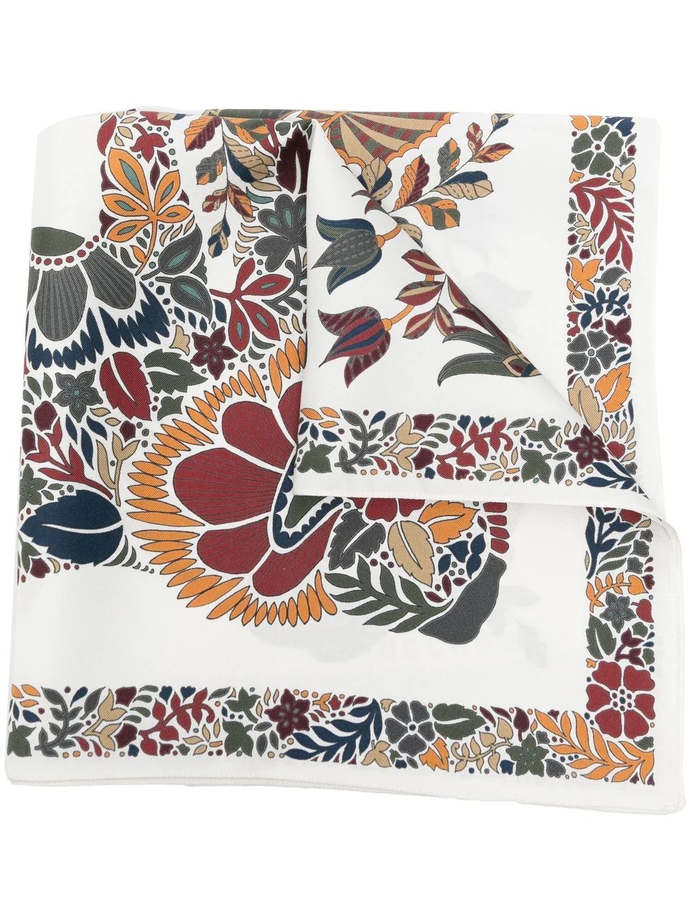 Spring/Summer Collection floral-print silk scarf - 1