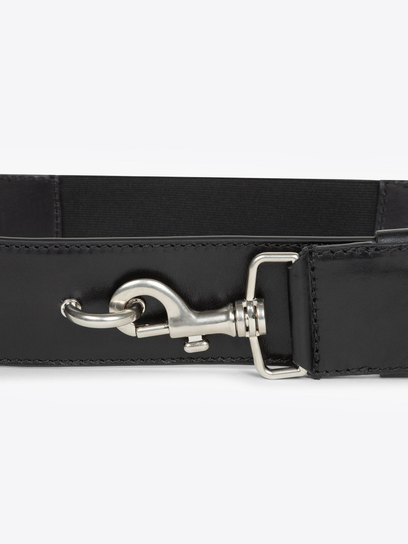 ELASTICATED LEATHER BELT 3