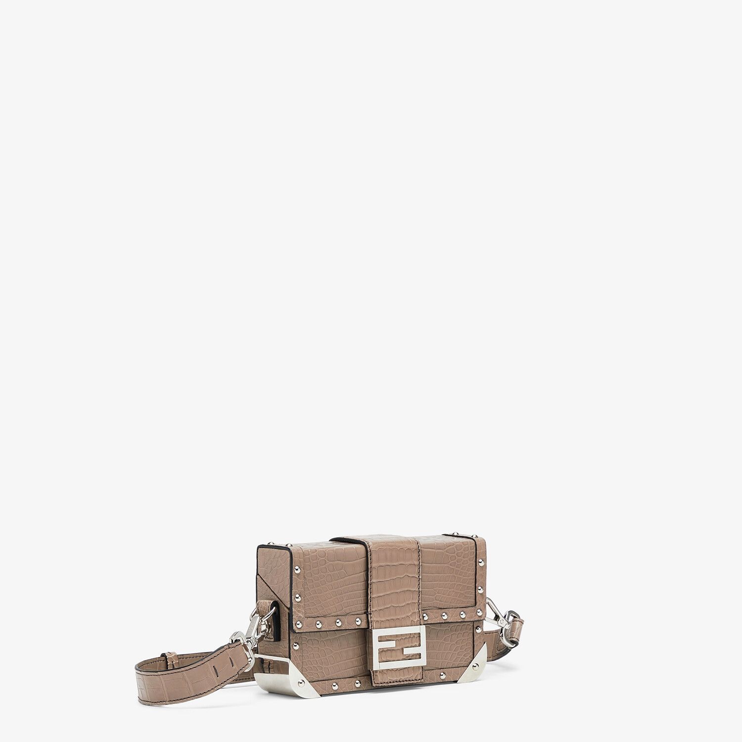 Beige alligator leather bag - 2