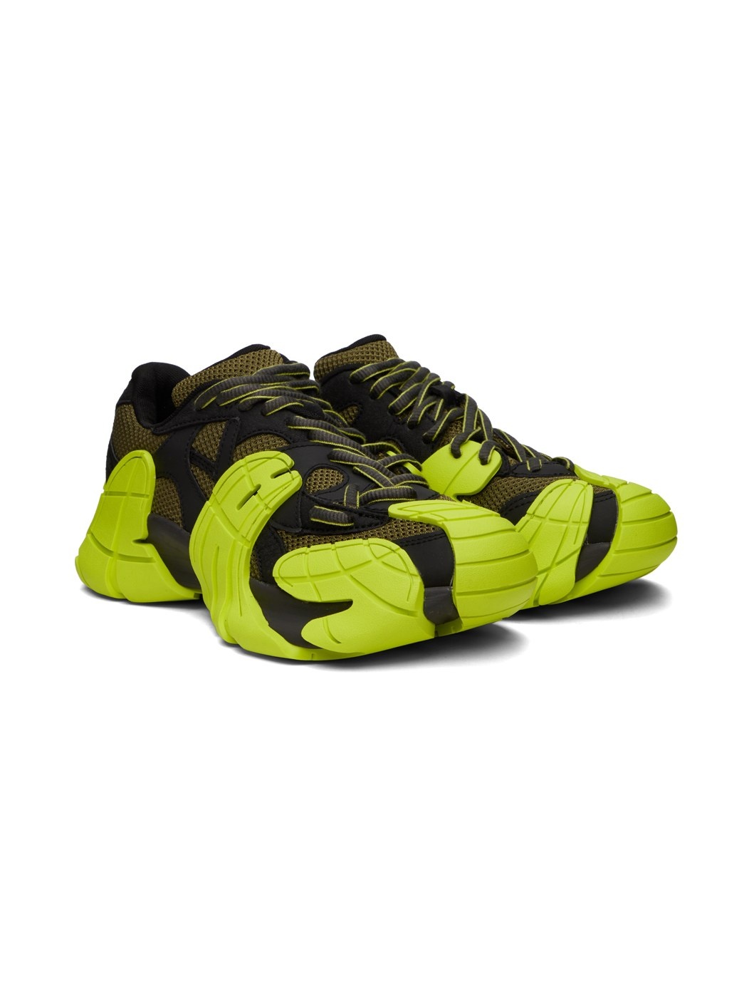 Black & Yellow Tormenta Sneakers - 4