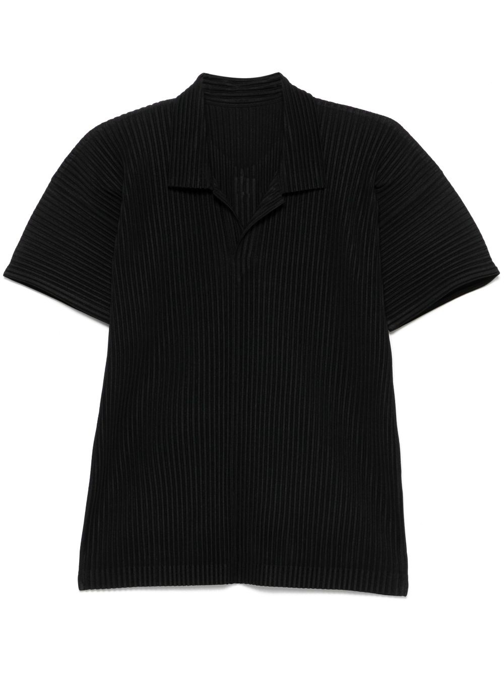 plissé polo shirt - 1