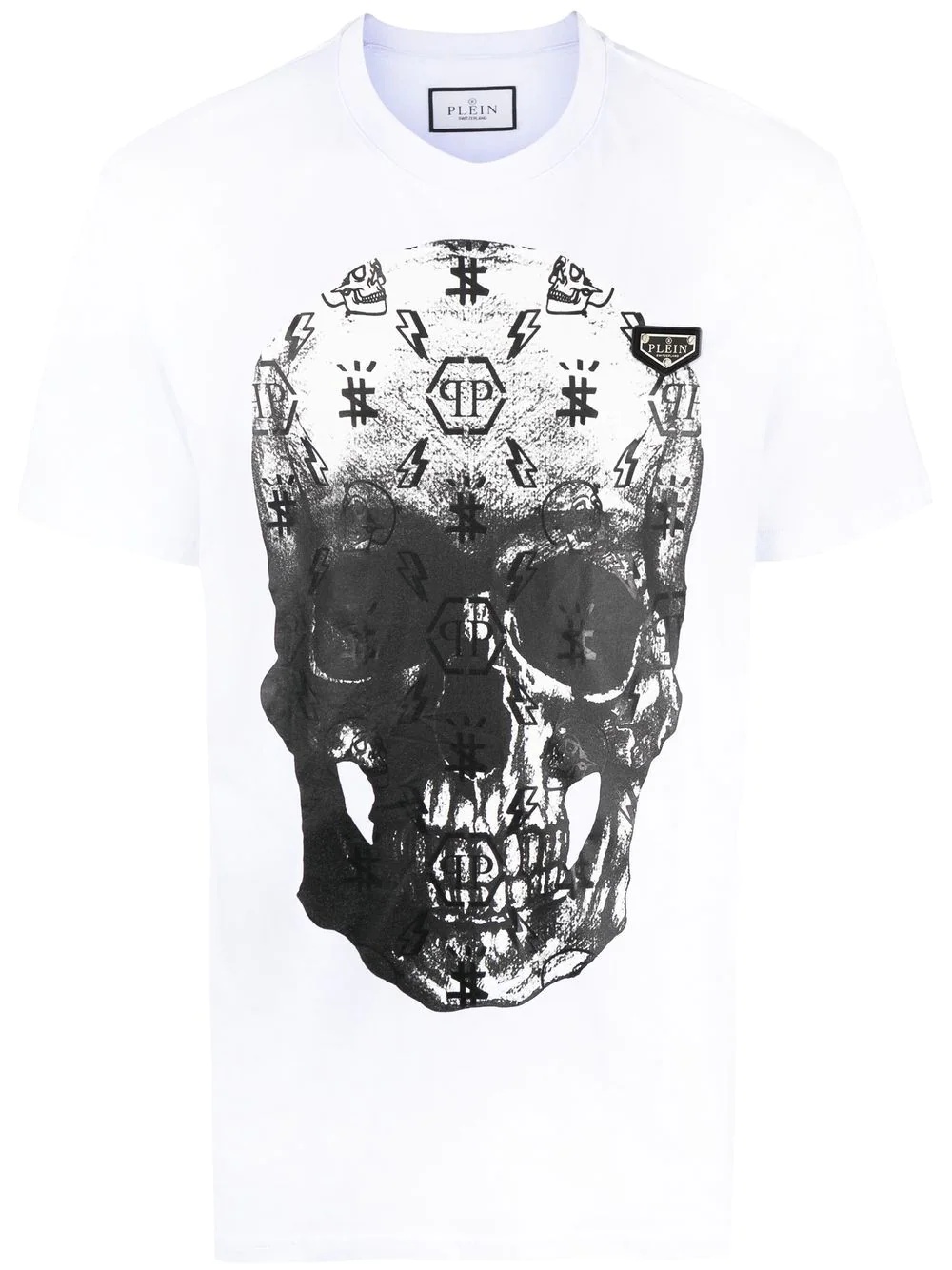 skull-print short-sleeve T-shirt - 1