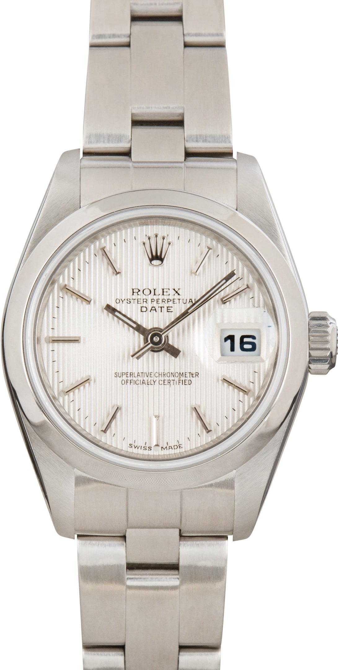 Rolex Lady Date 79160 Silver Tapestry Dial - 1
