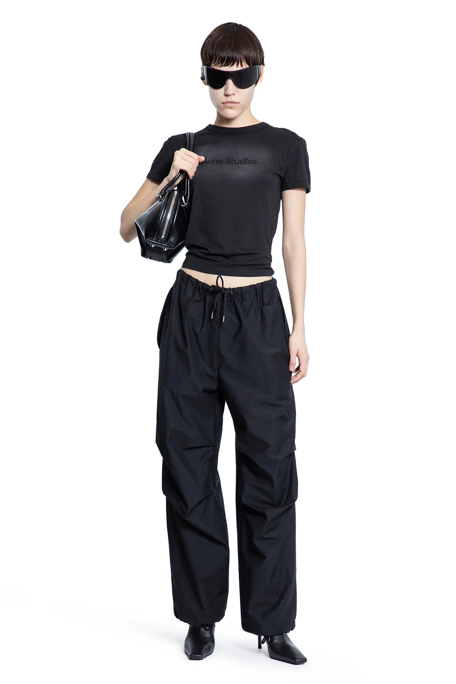 Crinkled-Cotton-Nylon-Baggy-Trousers - 4