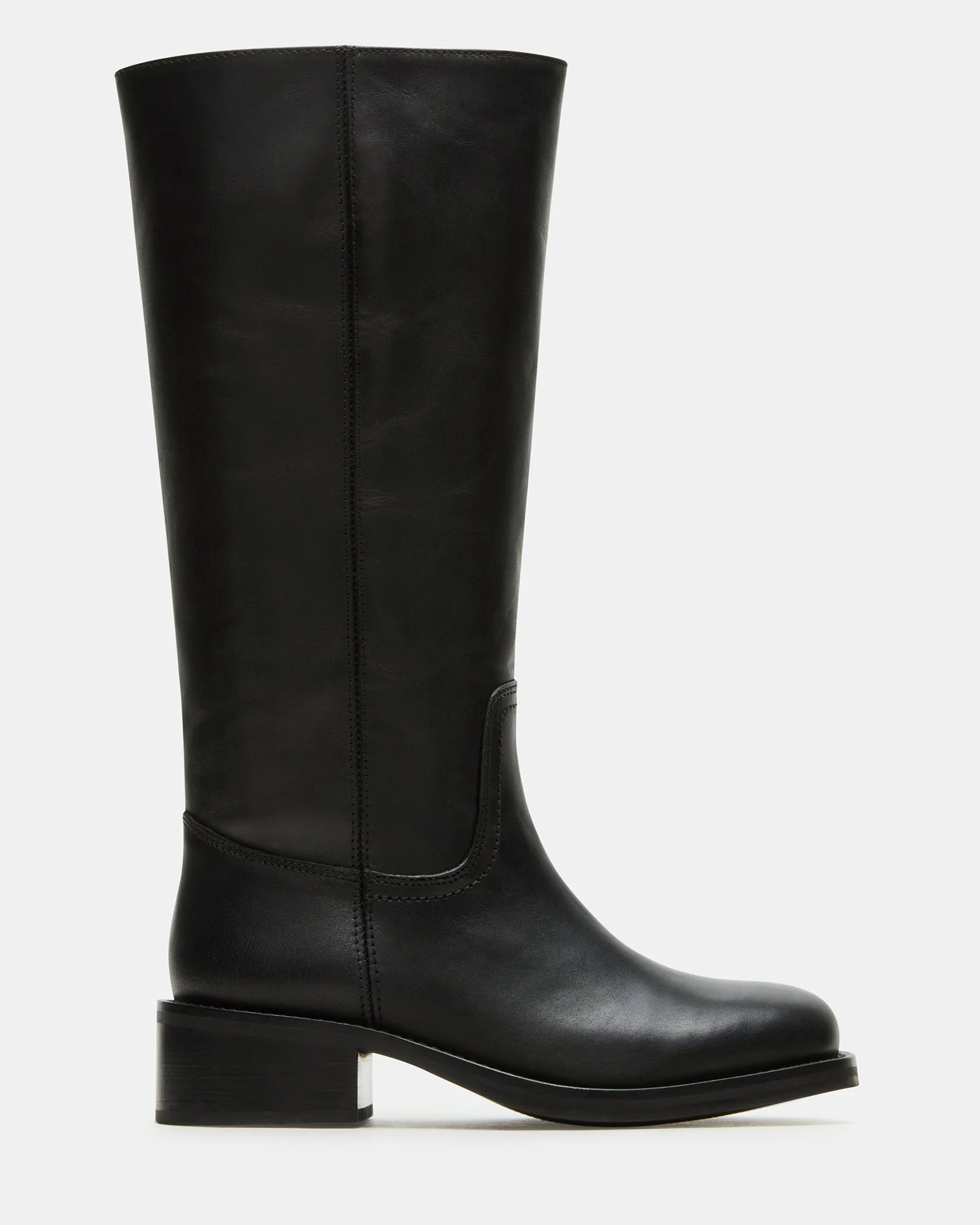 RIGGS BLACK LEATHER WIDE CALF - 1