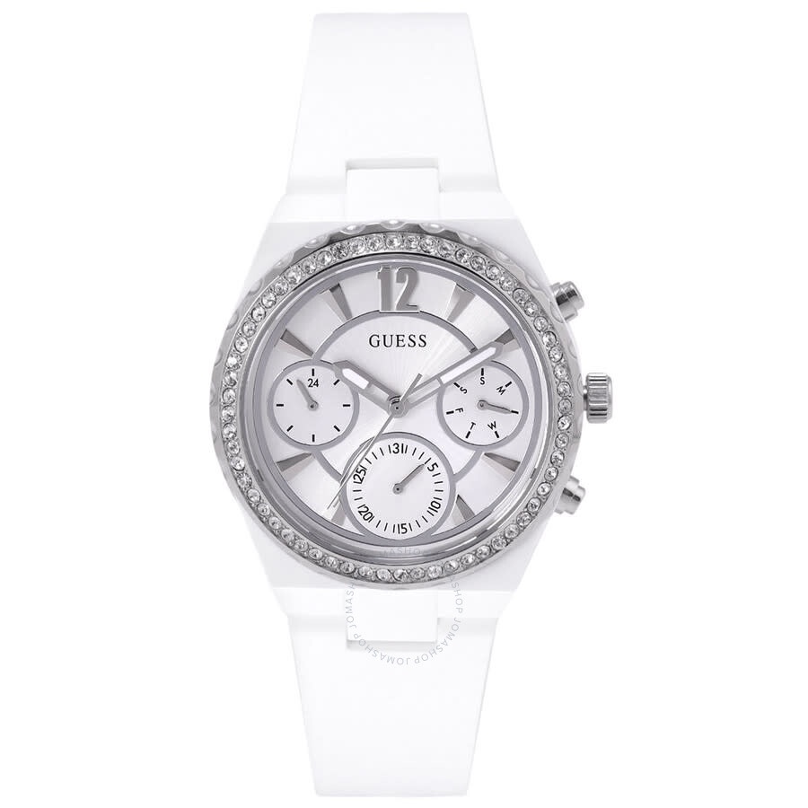 Guess - Guess Classic Silver-tone Dial Ladies Watch GW0697L1 - 1