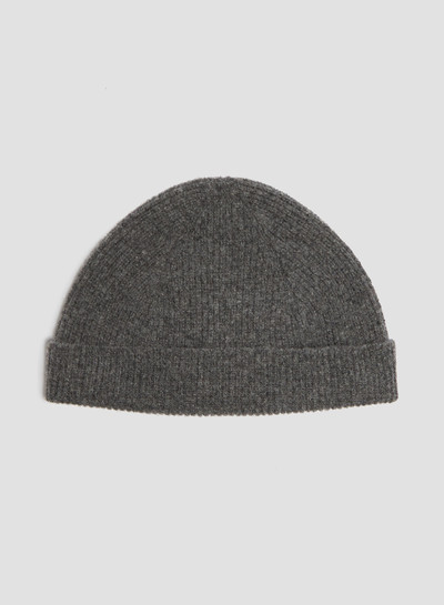 Nigel Cabourn Lambswool Beanie in Cliff Grey outlook