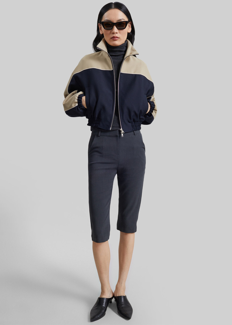Penally Cropped Jacket - Navy 4