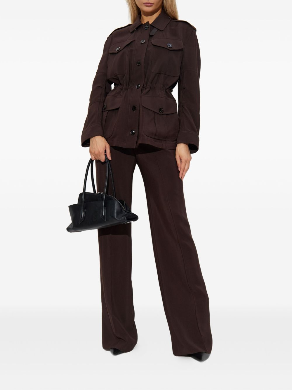 pleated wide-leg trousers - 2