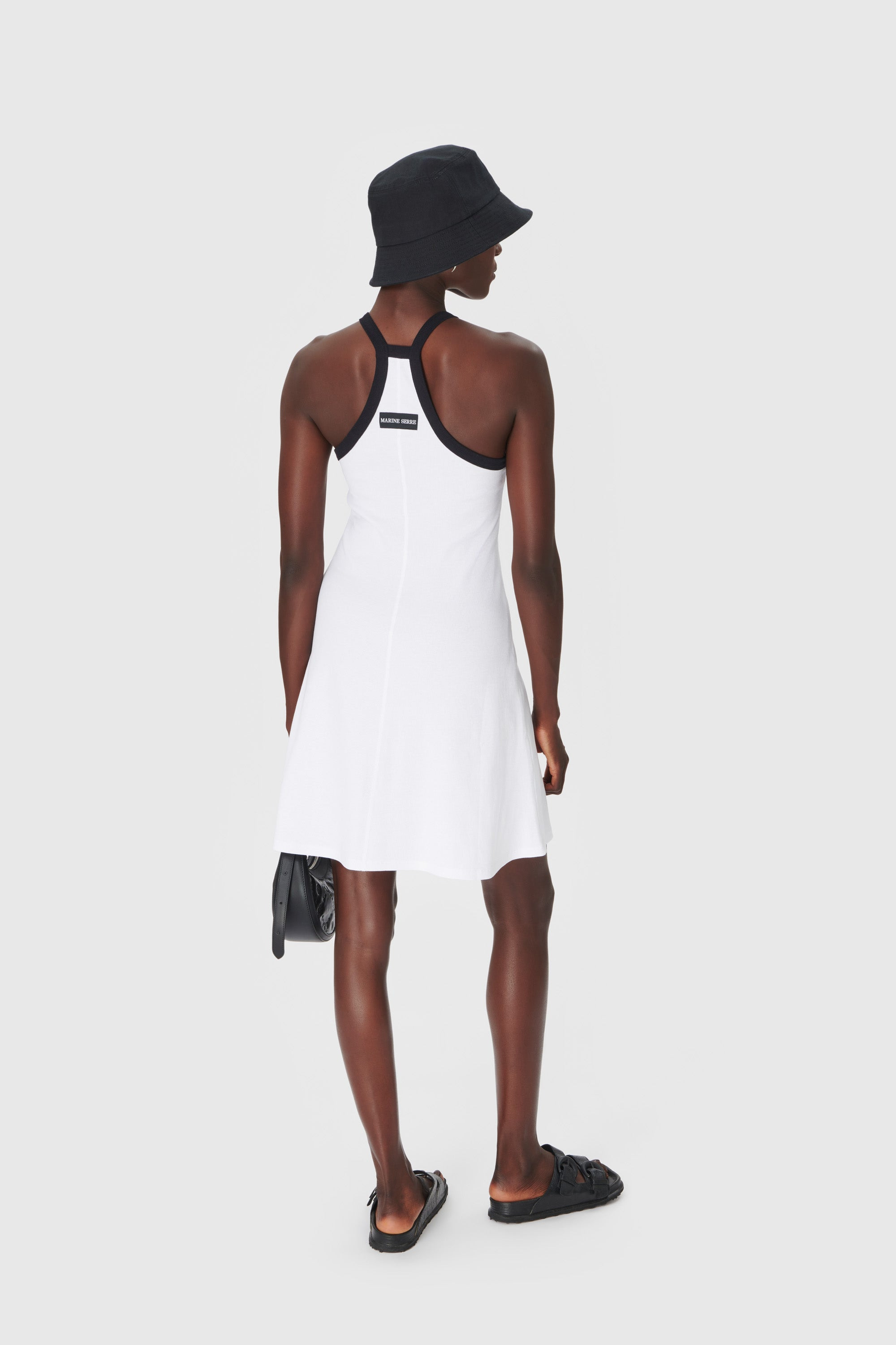 Organic Cotton Rib 2X2 Flared Dress - 3