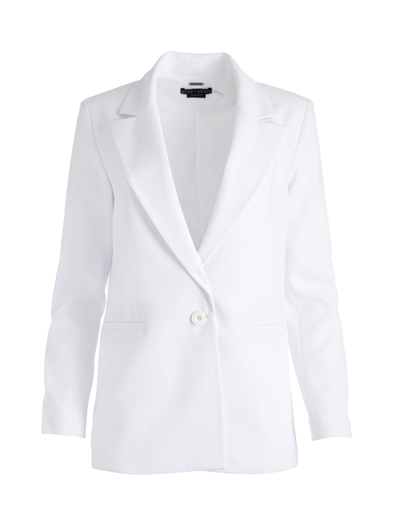Alice + Olivia DENNY NOTCH COLLAR BOYFRIEND BLAZER outlook