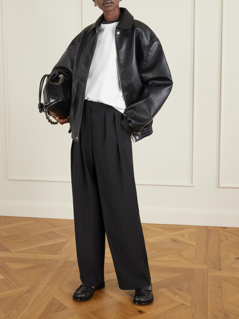 Tibi Perfect T Two-tone Cotton-jersey T-shirt outlook