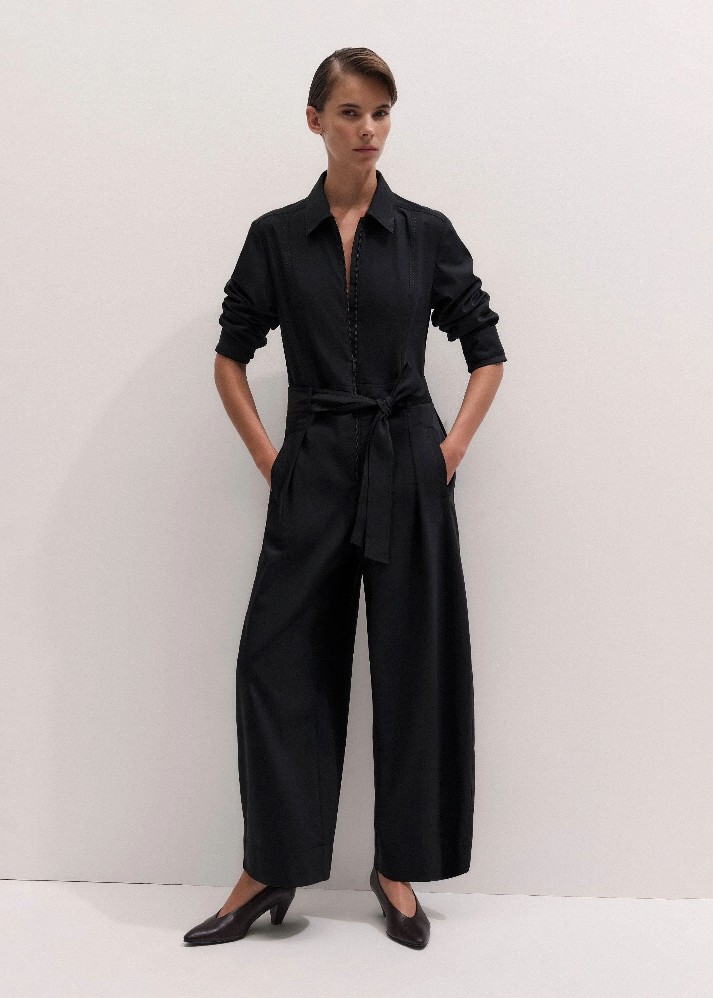 Exaggerated Taper Jumpsuit - 1