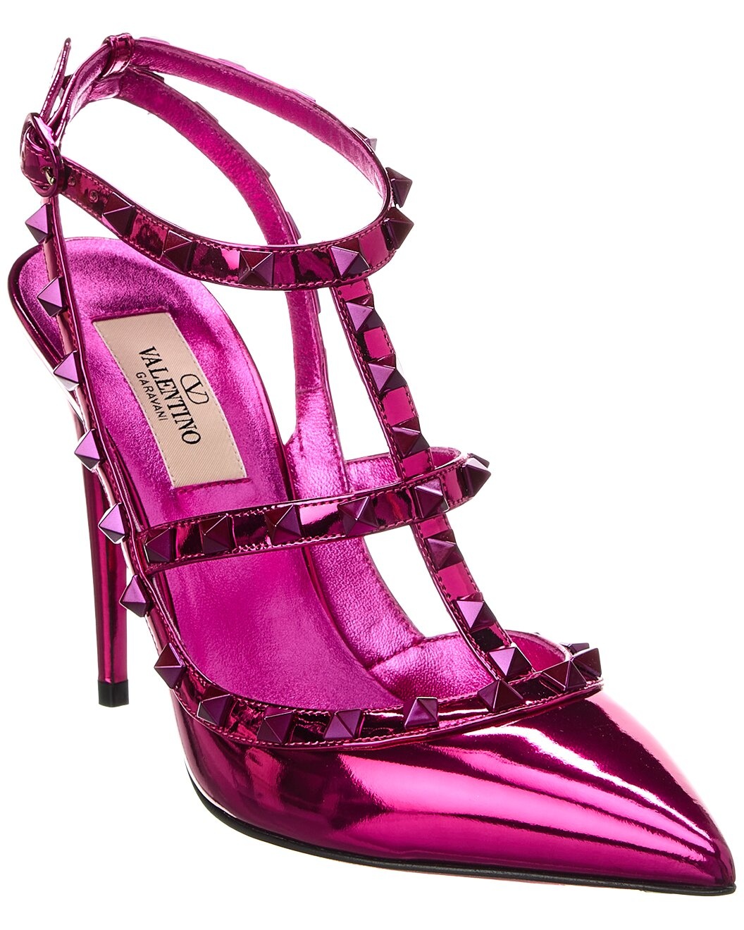 Valentino Rockstud Caged 100 Leather Pump - 1